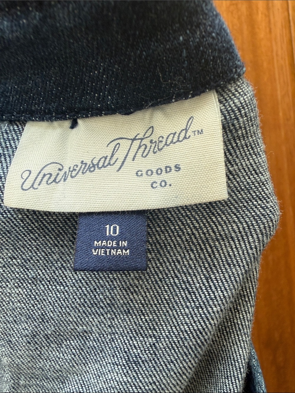 High-Rise Dark Blue Denim Women's Overalls with Tie Waist - Picture 3 of 3